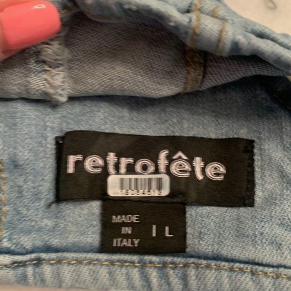 Retrofête Willis Denim Jean Bra Bralette Top Small - Medium-Large (A/ B Cup) - Picture 8 of 13